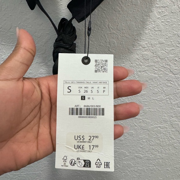 Zara- leather strappy top - Picture 2 of 3